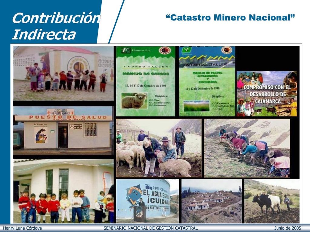 Henry Luna Córdova SEMINARIO NACIONAL DE GESTION CATASTRAL Junio de 2005