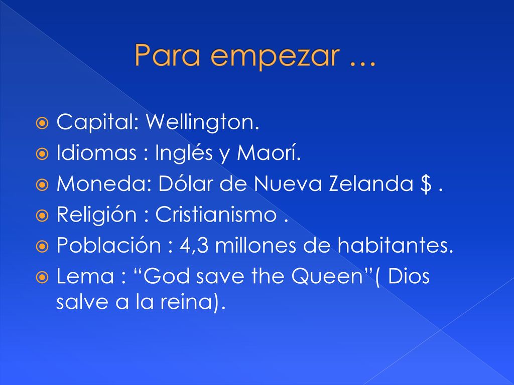 Nueva Zelanda Ppt Descargar