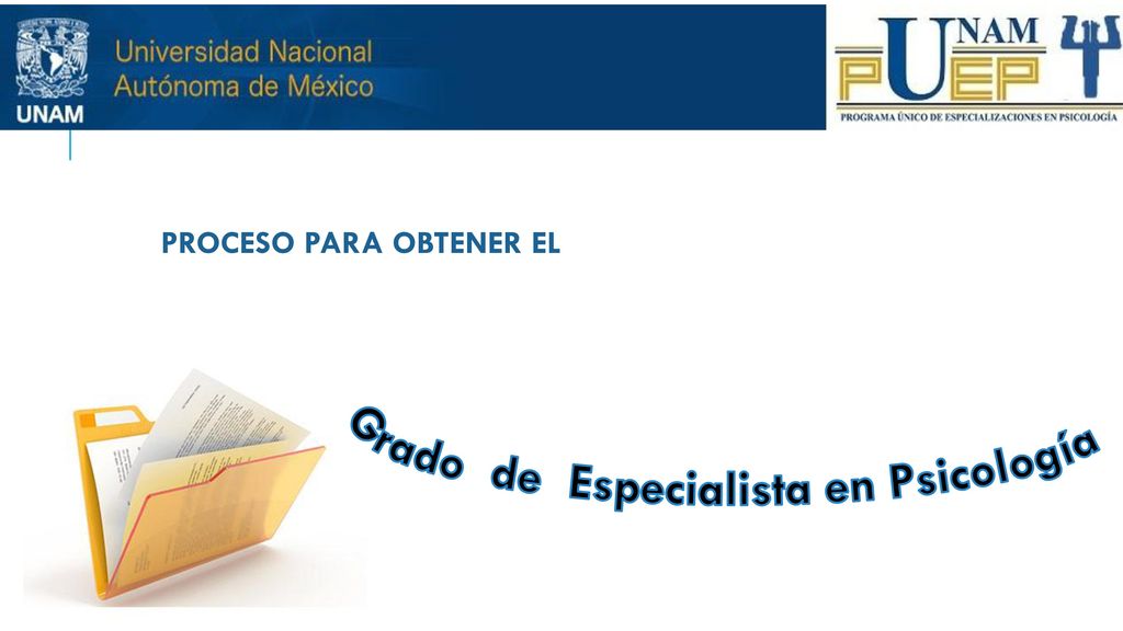 Grado de Especialista en Psicología