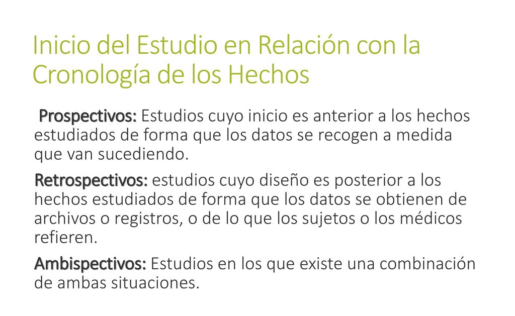 Inicio del Estudio en Relación con la Cronología de los Hechos