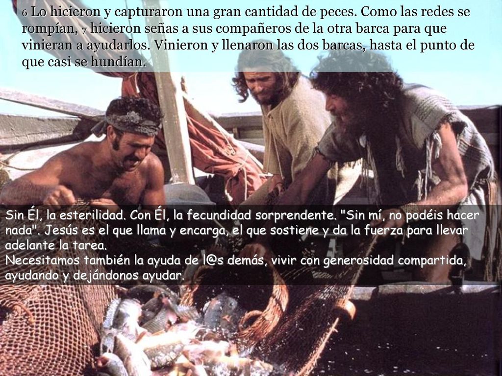 6 Lo hicieron y capturaron una gran cantidad de peces