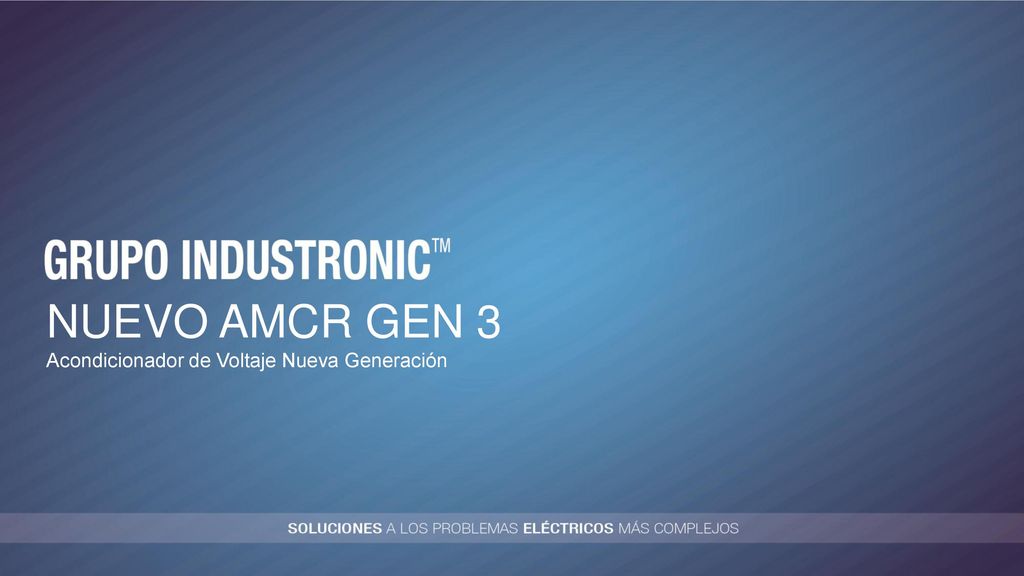 NUEVO AMCR GEN 3 Acondicionador de Voltaje Nueva Generación