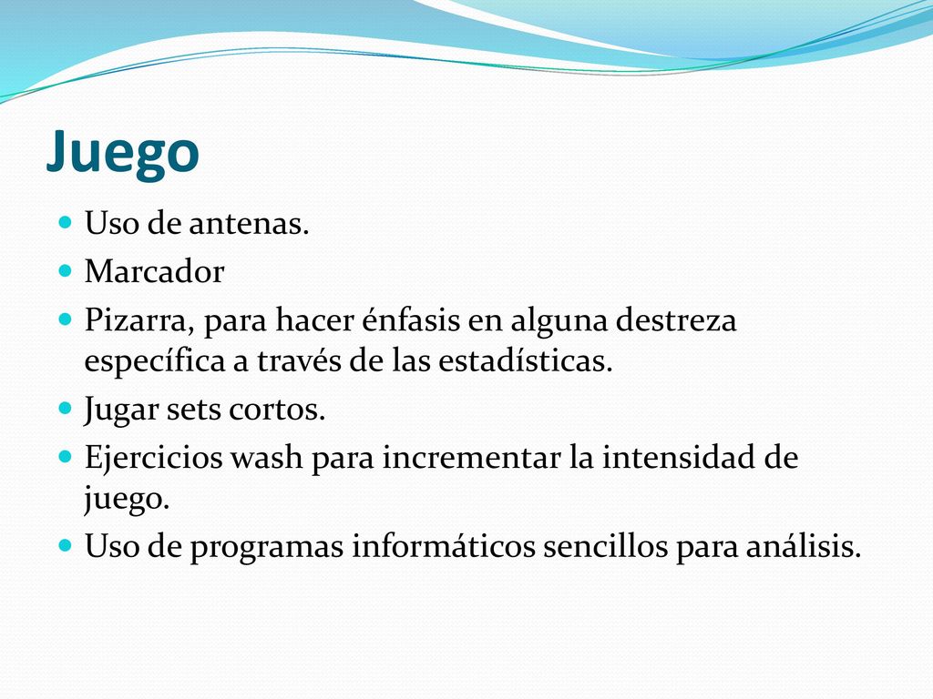 Juego Uso de antenas. Marcador