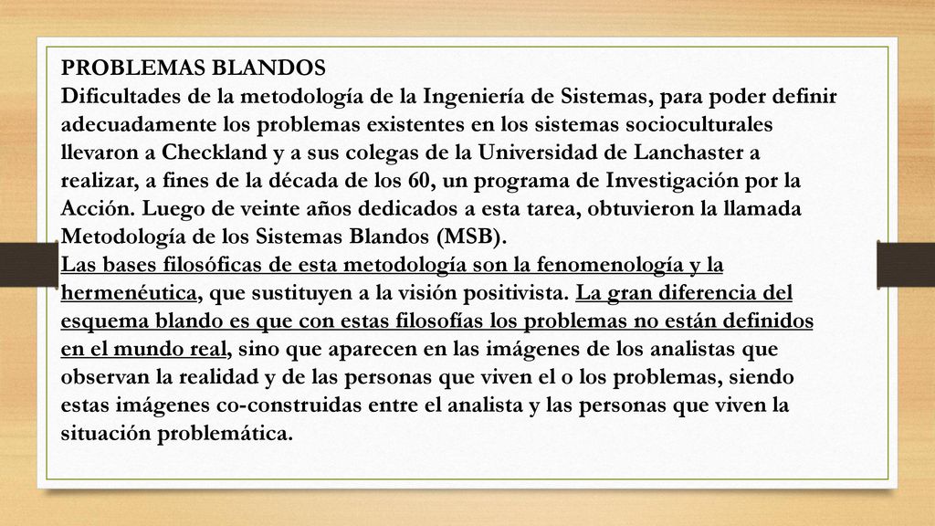 PROBLEMAS BLANDOS