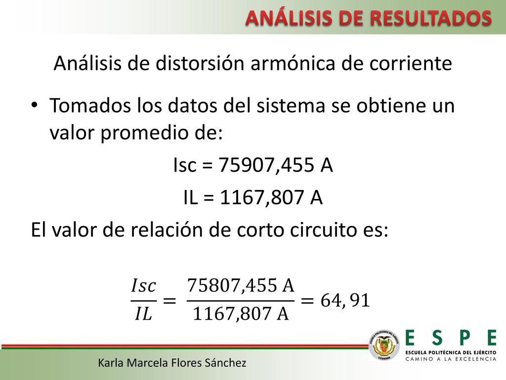 Análisis de distorsión armónica de corriente
