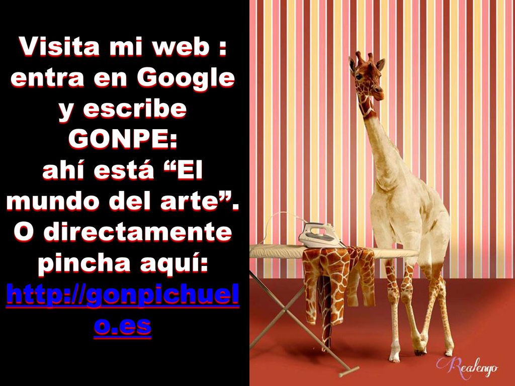 Visita mi web : entra en Google y escribe GONPE: