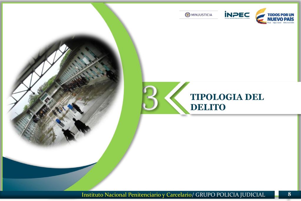 3 8 TIPOLOGIA DEL DELITO Instituto Nacional Penitenciario y Carcelario/ GRUPO POLICIA JUDICIAL