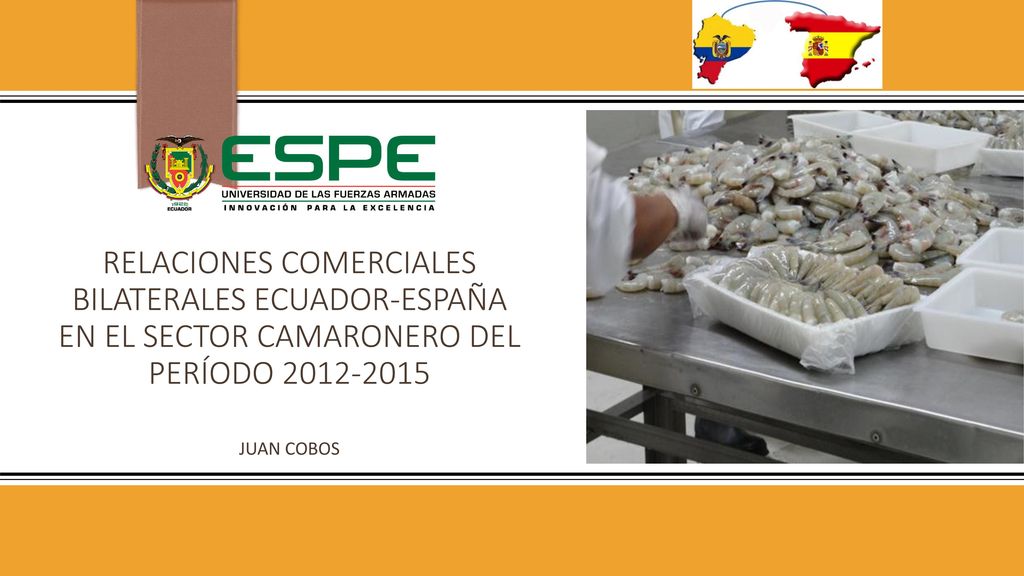 RELACIONES COMERCIALES BILATERALES ECUADOR-ESPAÑA en el SECTOR CAMARONERO del período