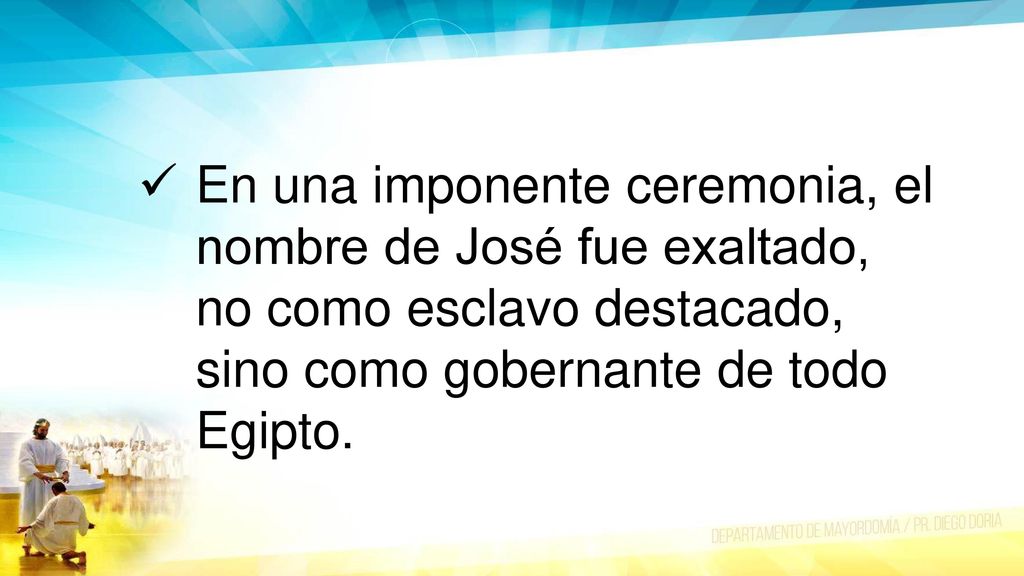 En una imponente ceremonia, el nombre de José fue exaltado, no como esclavo destacado, sino como gobernante de todo Egipto.