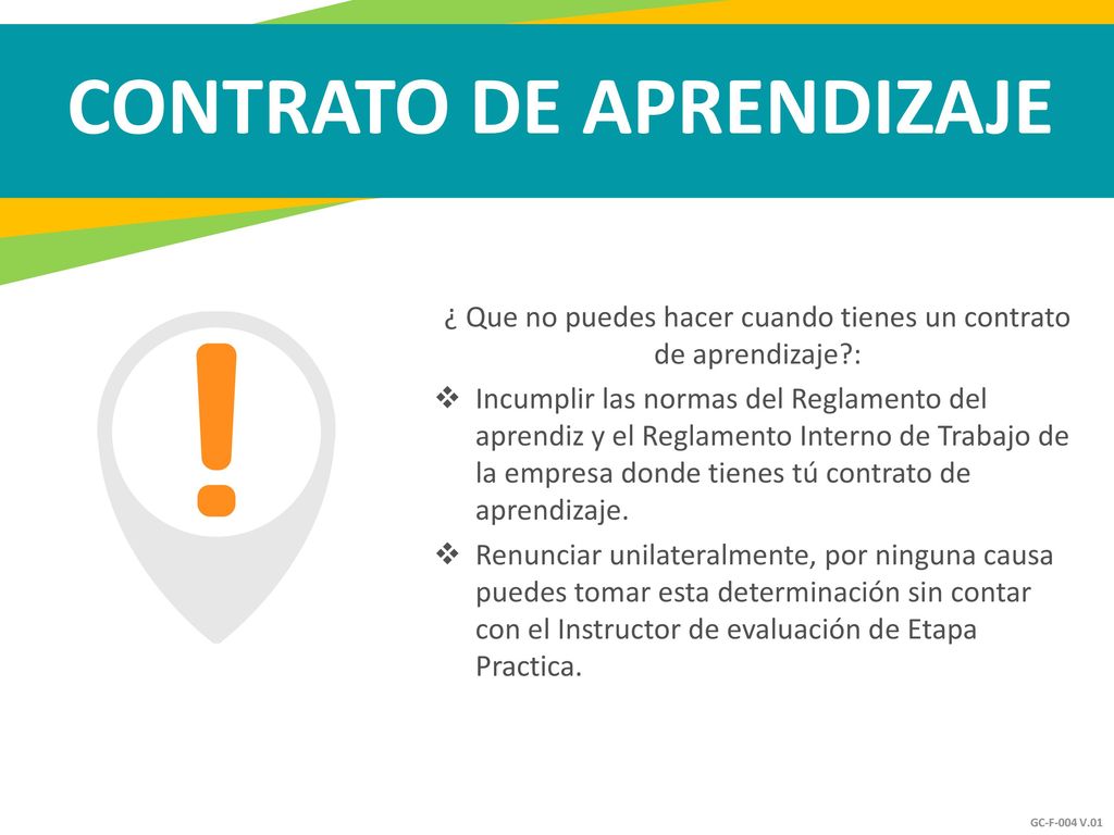 ¿ Que no puedes hacer cuando tienes un contrato de aprendizaje :