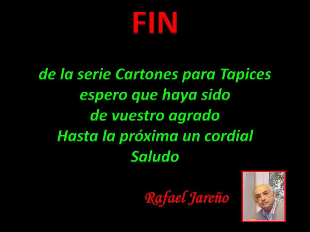 de la serie Cartones para Tapices Hasta la próxima un cordial