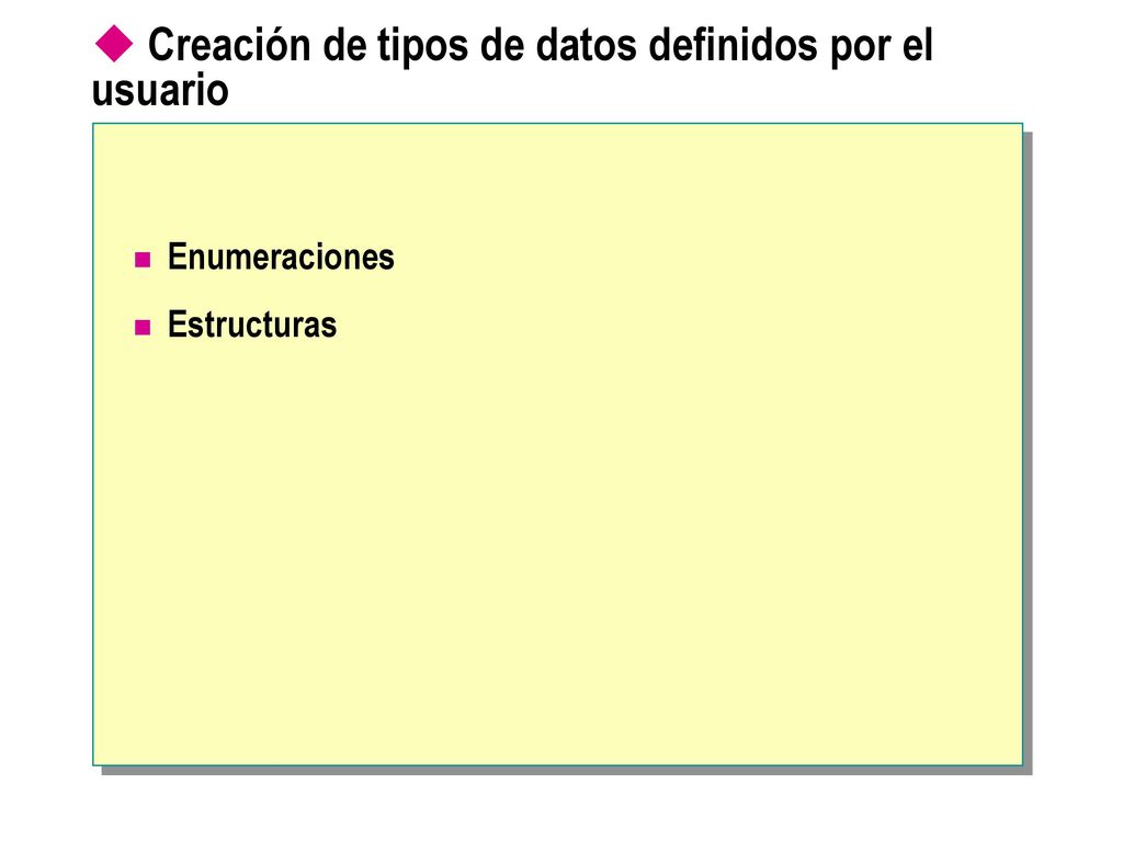 Creación de tipos de datos definidos por el usuario