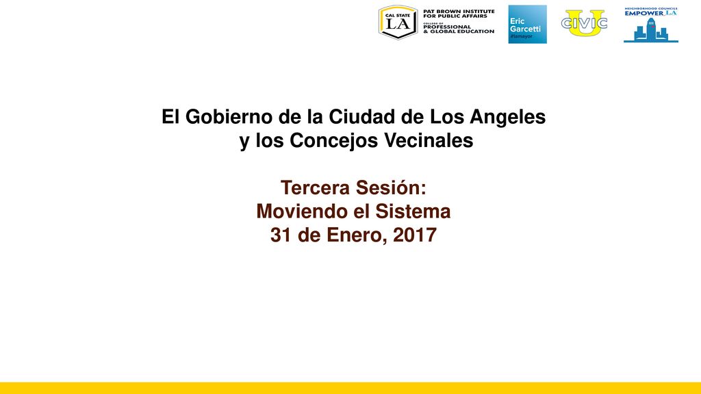 El Gobierno de la Ciudad de Los Angeles y los Concejos Vecinales