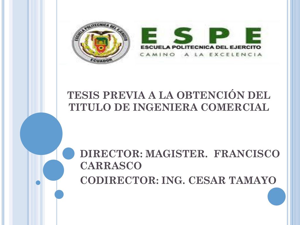 TESIS PREVIA A LA OBTENCIÓN DEL TITULO DE INGENIERA COMERCIAL