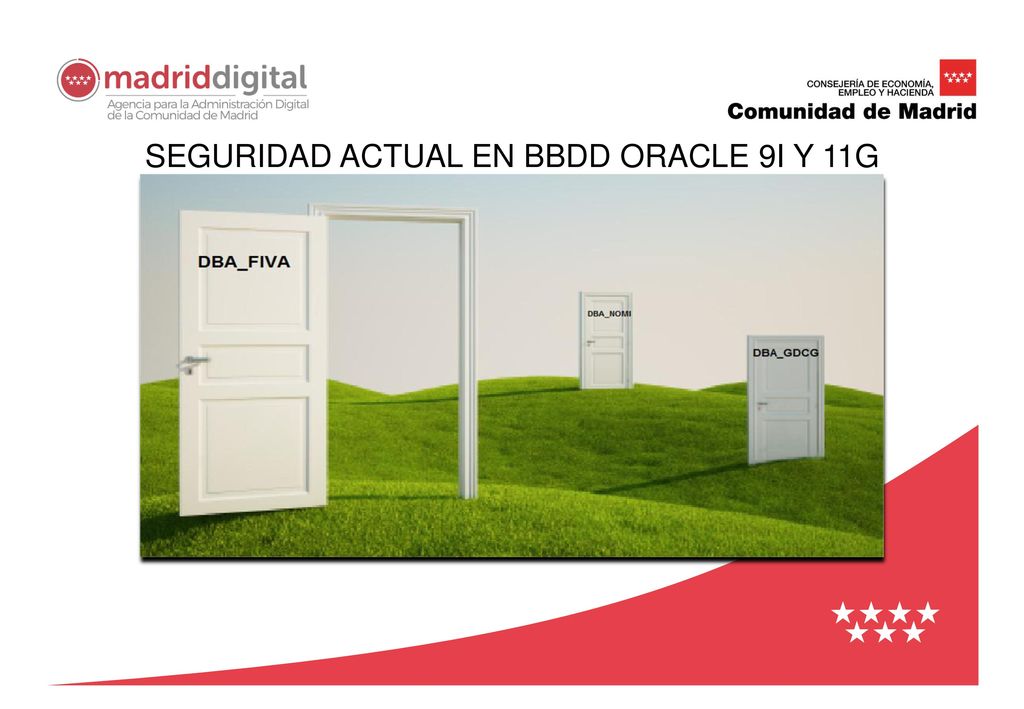 SEGURIDAD ACTUAL EN BBDD ORACLE 9I y 11g SIN ROLES