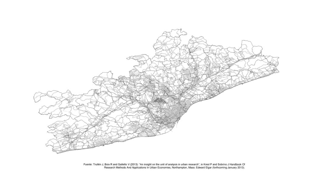 Fuente: Trullén J, Boix R and Galletto V (2013): An insight on the unit of analysis in urban research , in Kresl P and Sobrino J Handbook Of Research Methods And Applications In Urban Economies, Northampton, Mass: Edward Elgar (forthcoming January 2013).