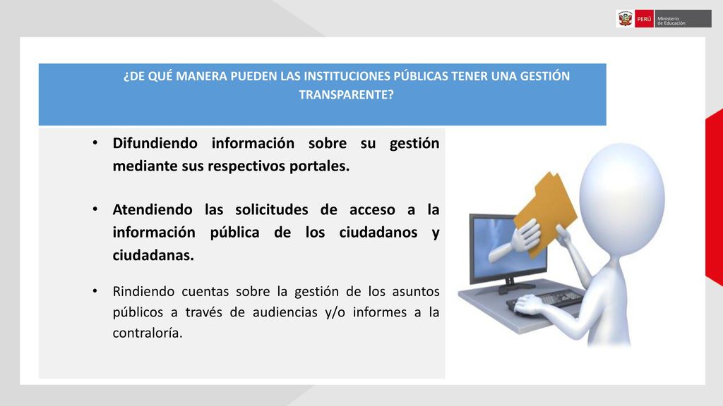 ¿DE QUÉ MANERA PUEDEN LAS INSTITUCIONES PÚBLICAS TENER UNA GESTIÓN TRANSPARENTE