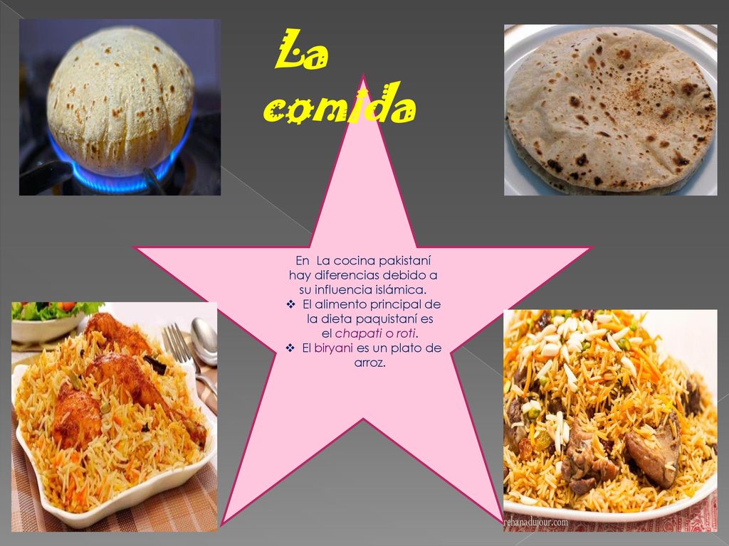 La comida En La cocina pakistaní hay diferencias debido a su influencia islámica.