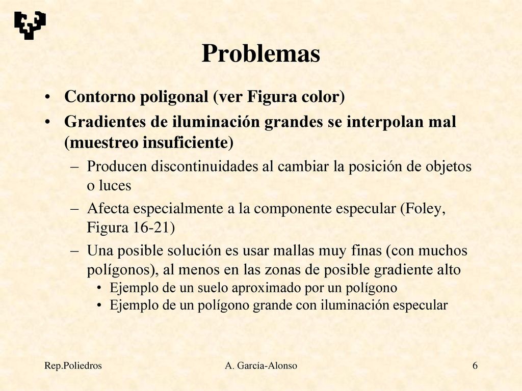 Problemas Contorno poligonal (ver Figura color)