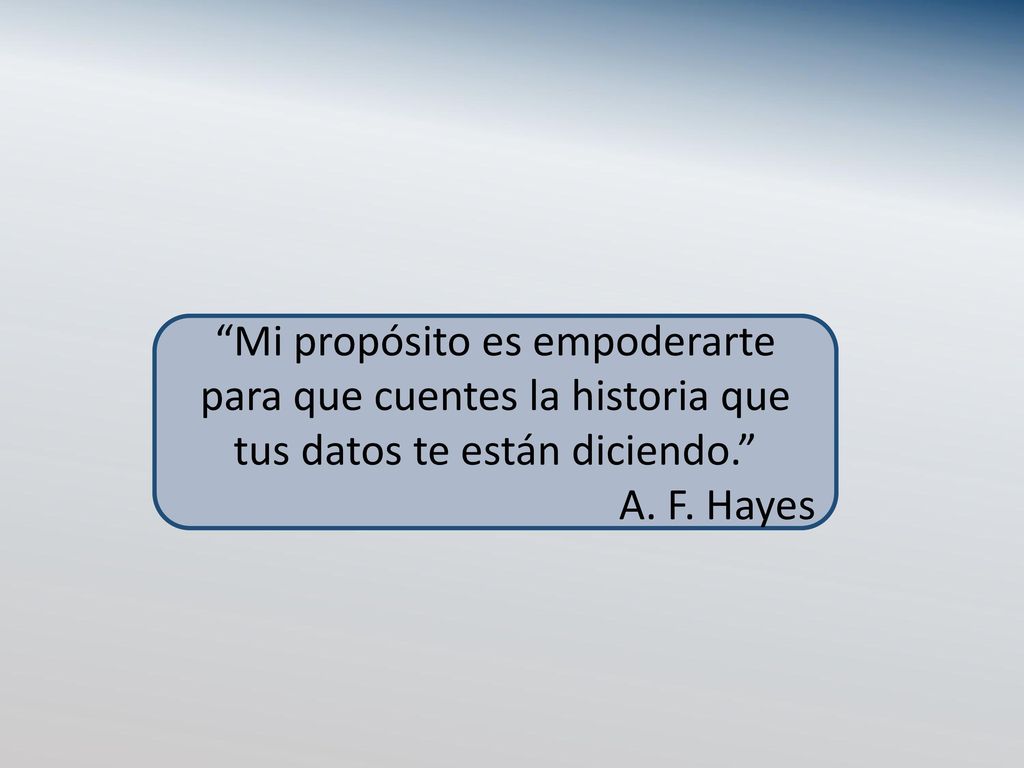 Mi propósito es empoderarte para que cuentes la historia que tus datos te están diciendo.