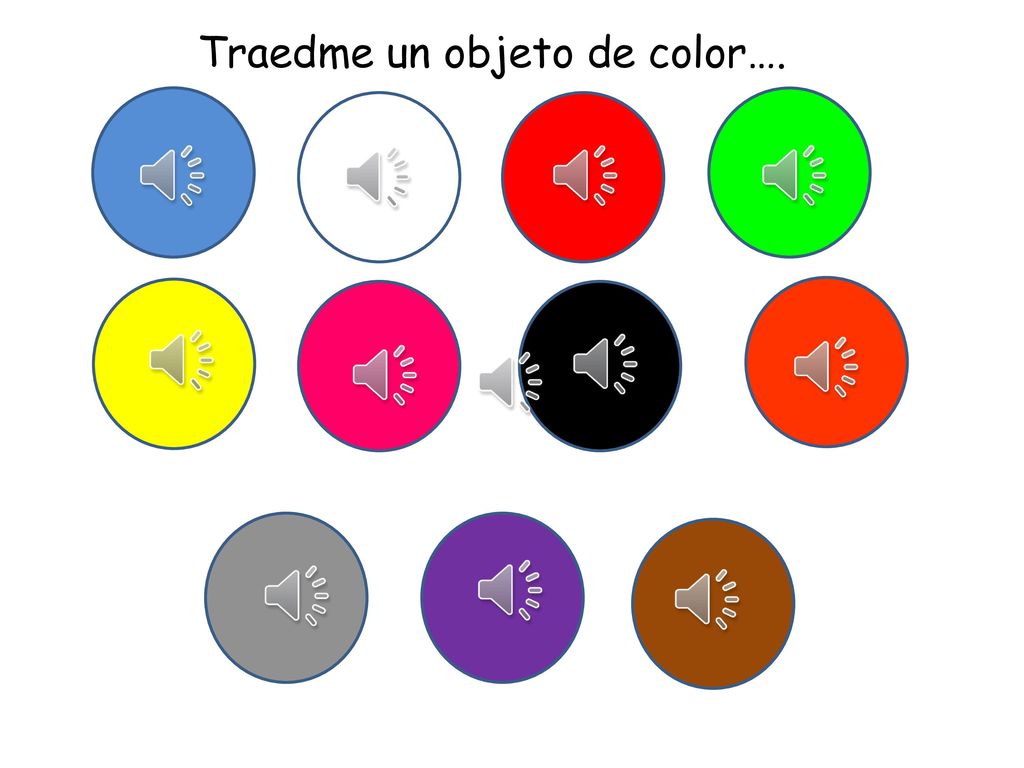 Traedme un objeto de color….
