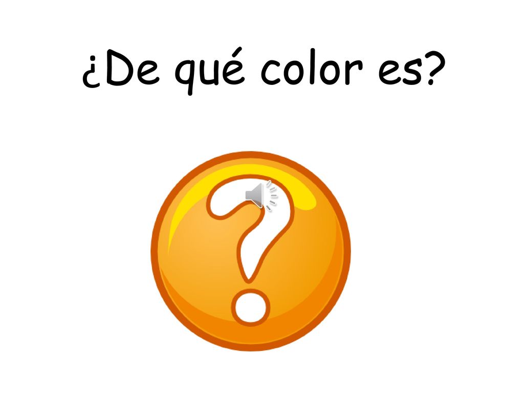 ¿De qué color es What colour is it