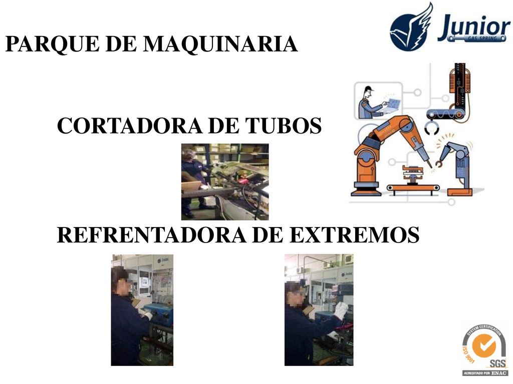 PARQUE DE MAQUINARIA CORTADORA DE TUBOS REFRENTADORA DE EXTREMOS