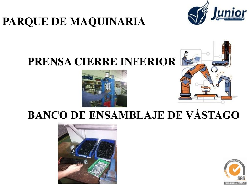 PARQUE DE MAQUINARIA PRENSA CIERRE INFERIOR BANCO DE ENSAMBLAJE DE VÁSTAGO