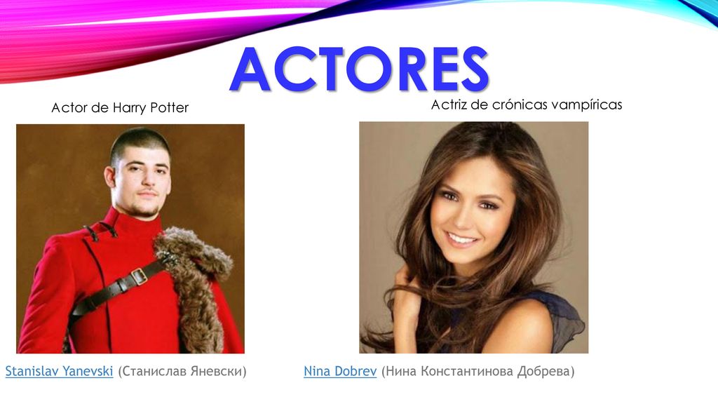 Actores Actor de Harry Potter Actriz de crónicas vampíricas