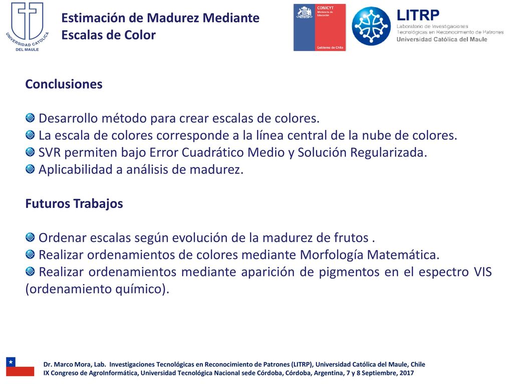 Estimación de Madurez Mediante Escalas de Color