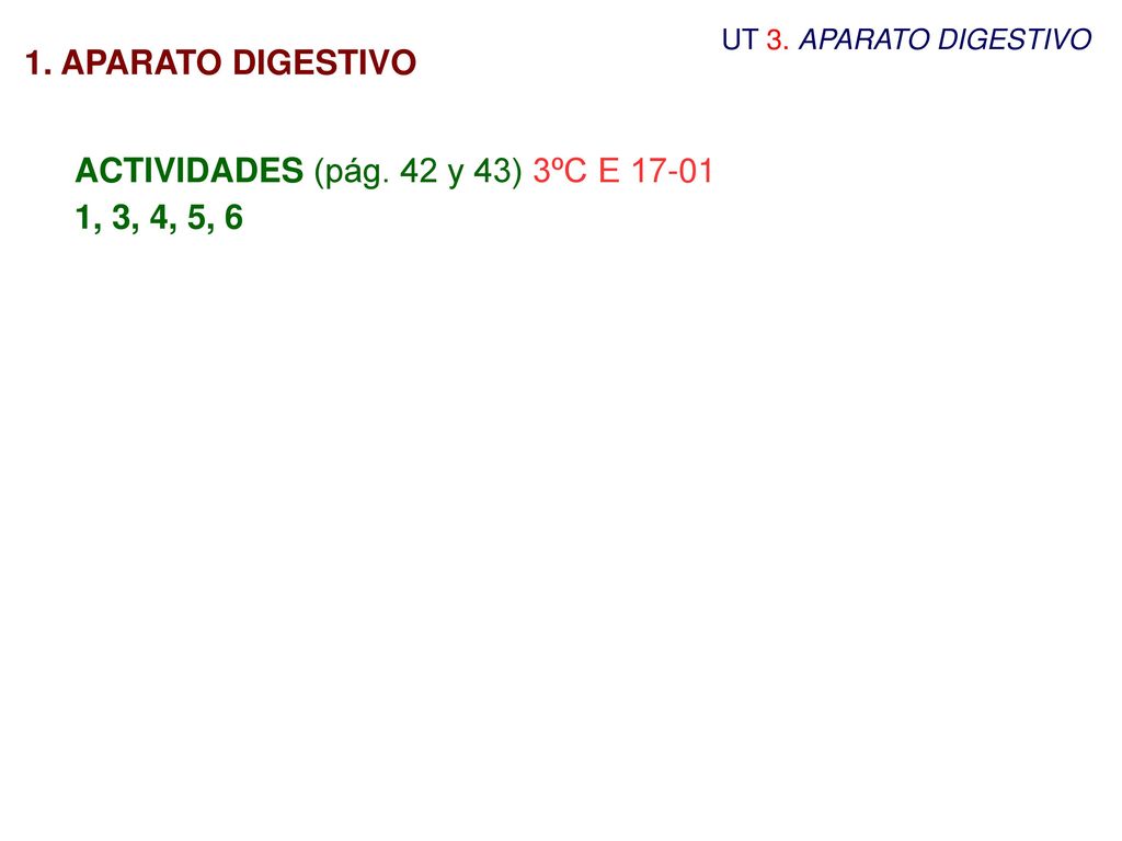 ACTIVIDADES (pág. 42 y 43) 3ºC E , 3, 4, 5, 6