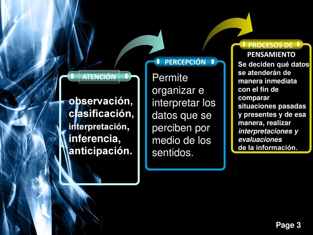 interpretar los datos que se perciben por medio de los