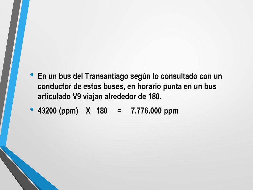 En un bus del Transantiago según lo consultado con un conductor de estos buses, en horario punta en un bus articulado V9 viajan alrededor de 180.
