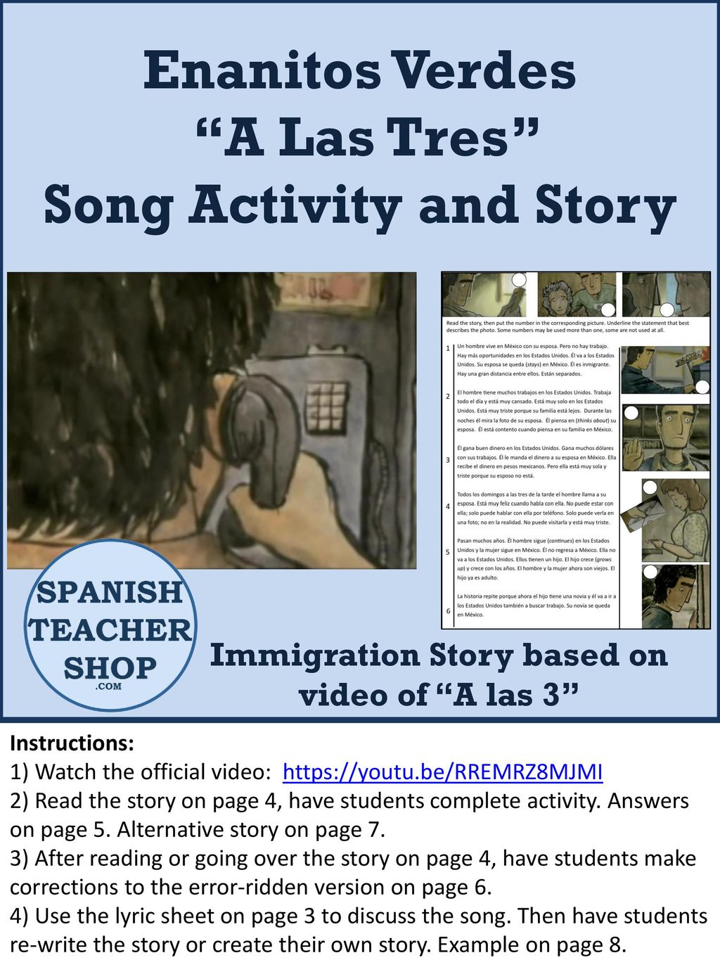 Song Activity and Story Immigration Story based on video of A las 3