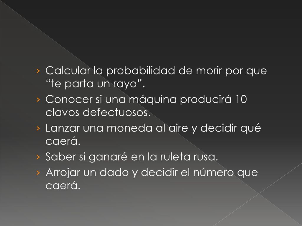 Calcular la probabilidad de morir por que te parta un rayo .
