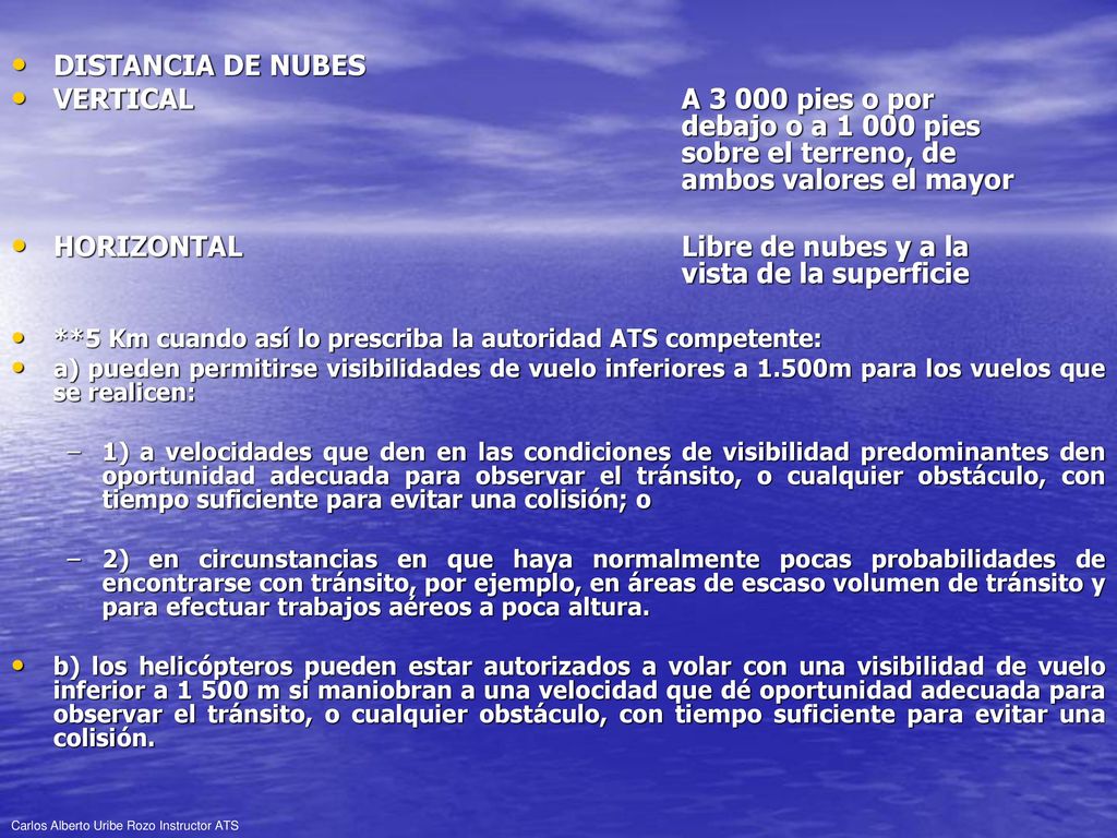 HORIZONTAL Libre de nubes y a la vista de la superficie