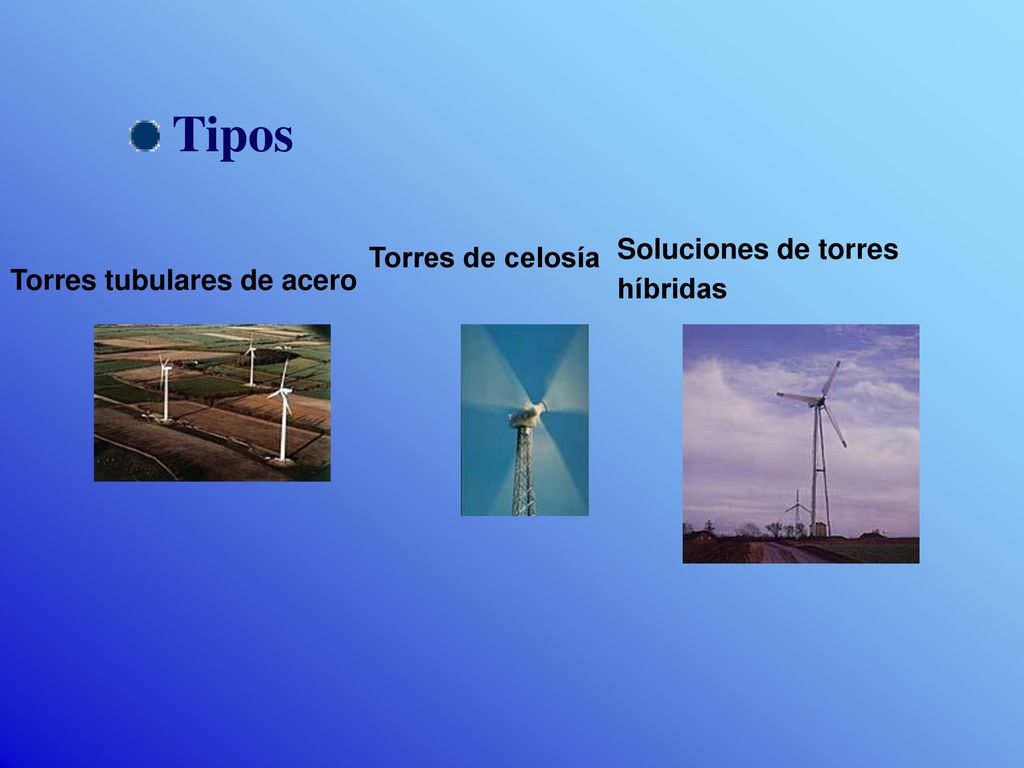 Tipos Soluciones de torres híbridas Torres de celosía
