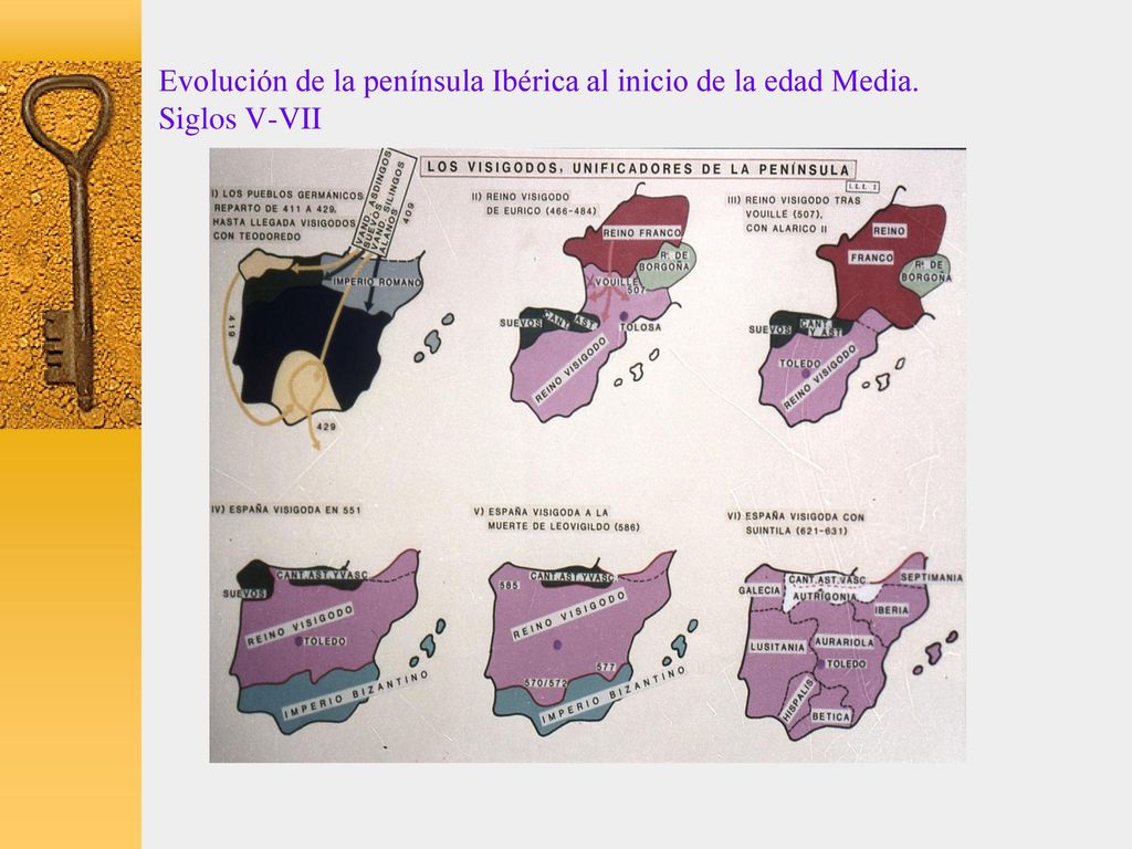 Evolución de la península Ibérica al inicio de la edad Media