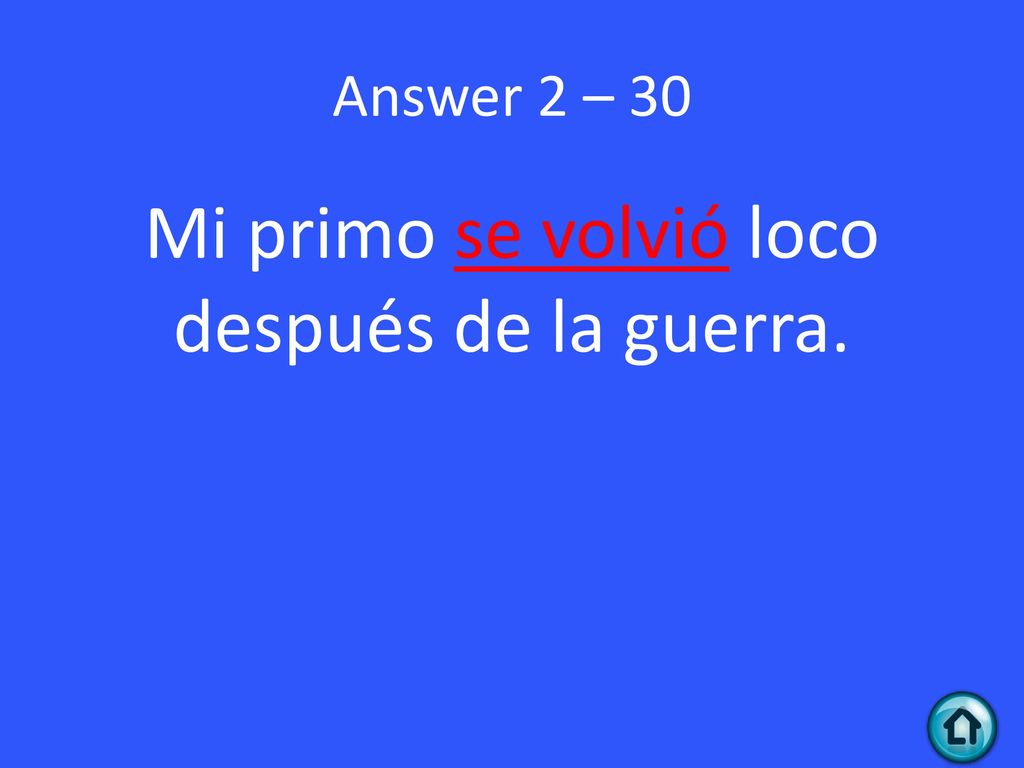 Mi primo se volvió loco después de la guerra.