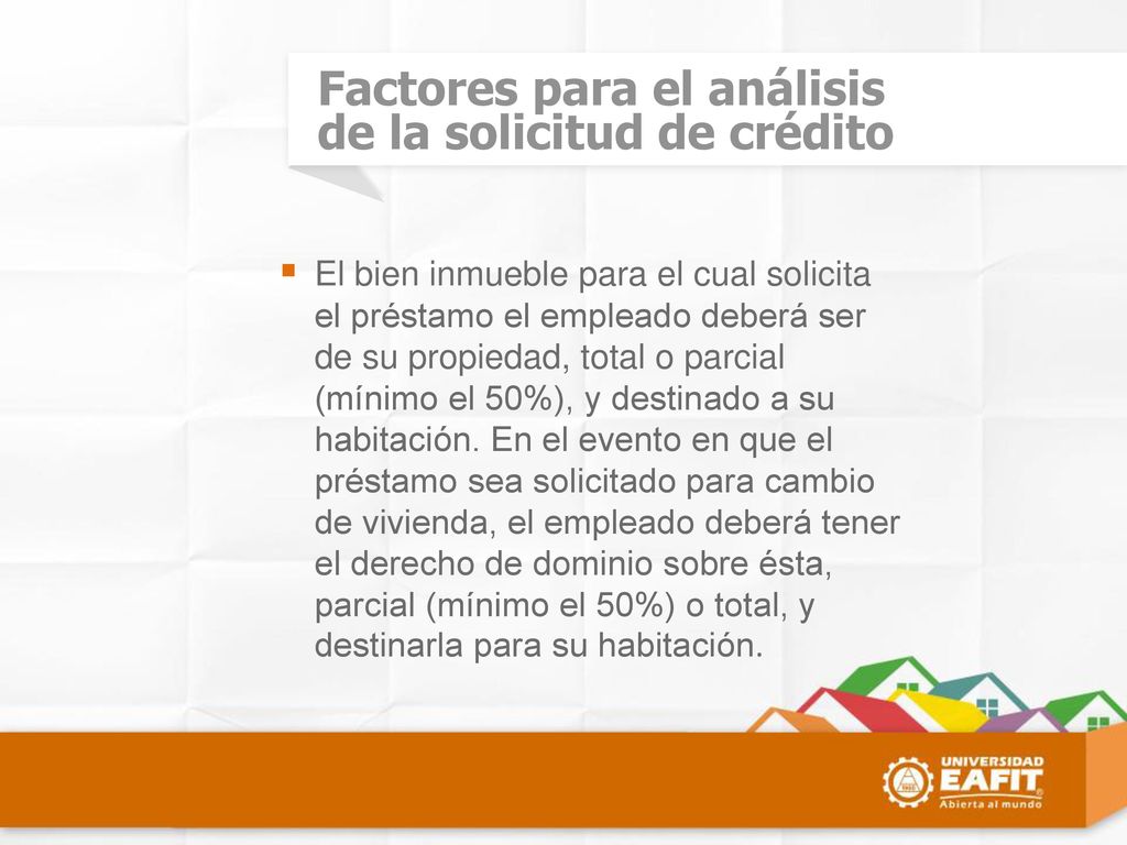 Factores para el análisis de la solicitud de crédito