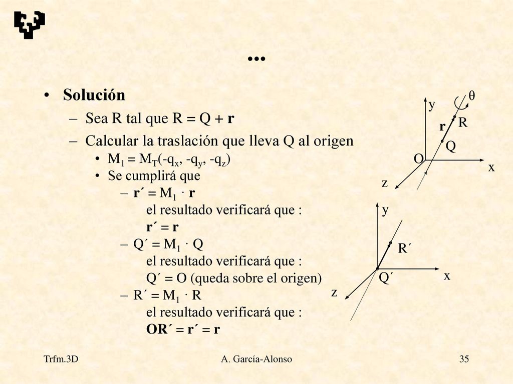 ... Solución Sea R tal que R = Q + r