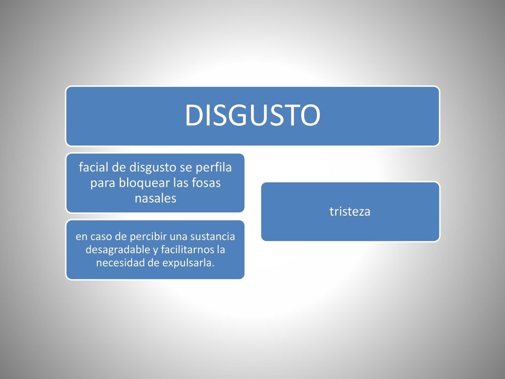 facial de disgusto se perfila para bloquear las fosas nasales