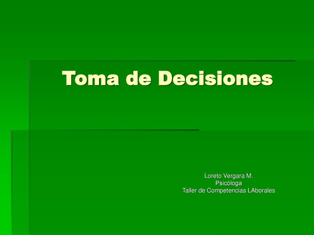 Loreto Vergara M. Psicóloga Taller de Competencias LAborales