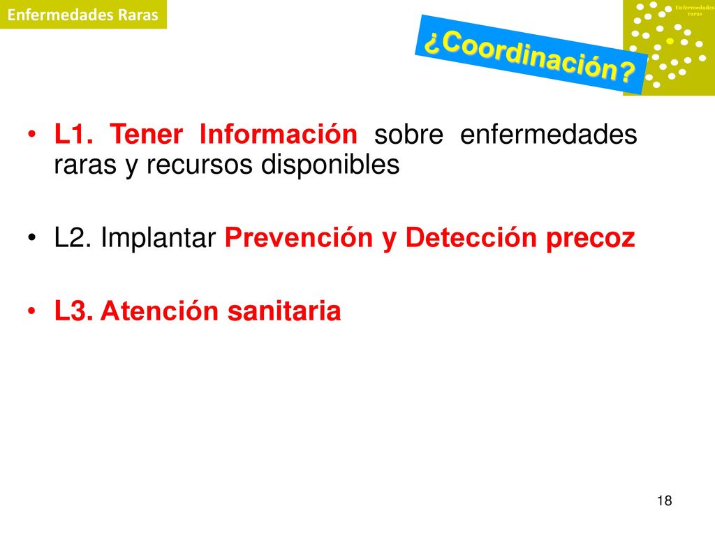 L1. Tener Información sobre enfermedades raras y recursos disponibles