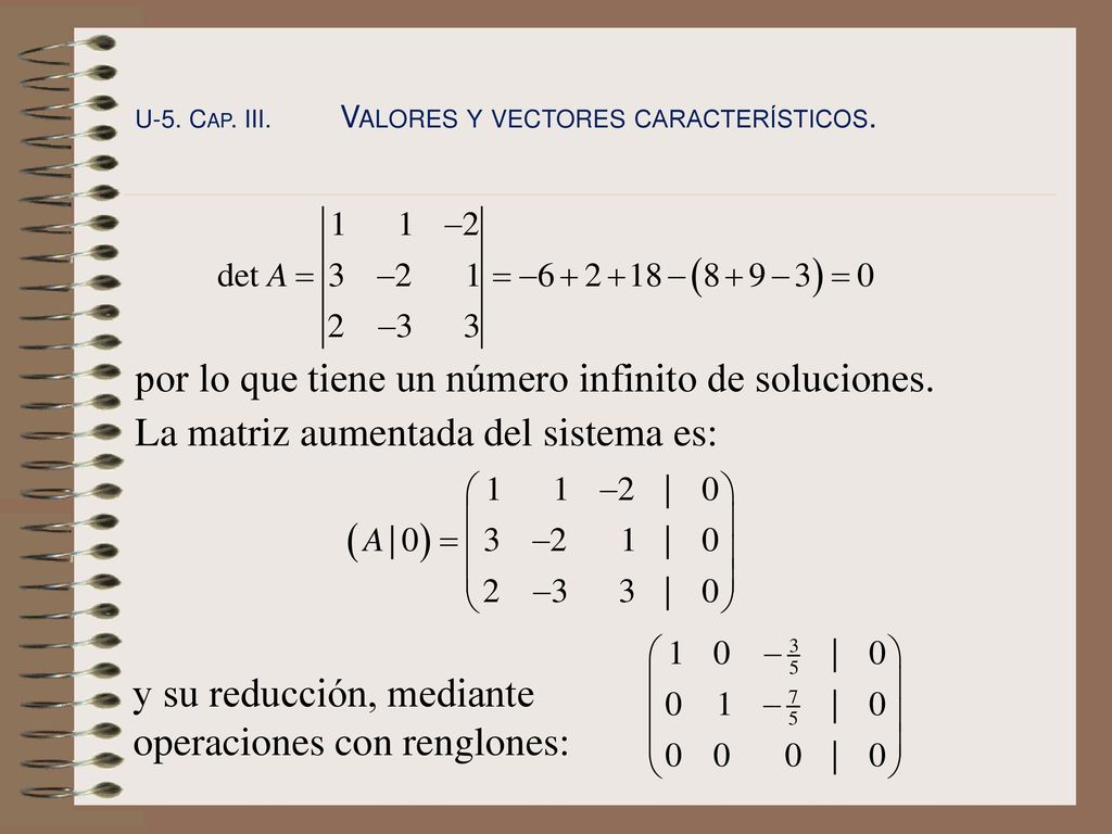 por lo que tiene un número infinito de soluciones.