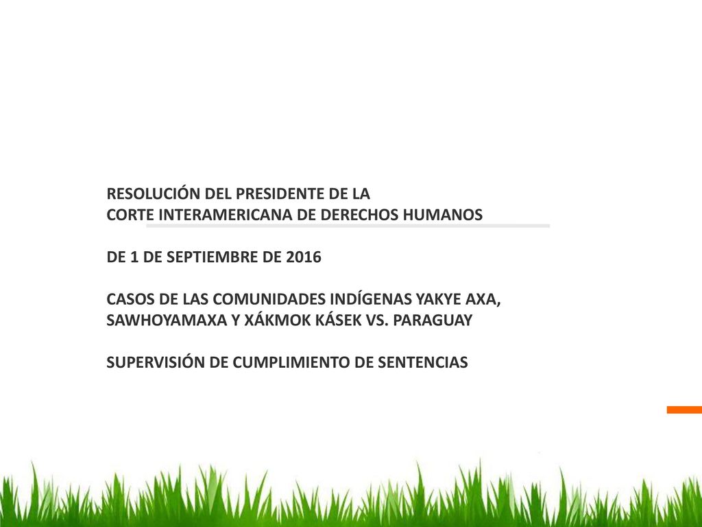 RESOLUCIÓN DEL PRESIDENTE DE LA. CORTE INTERAMERICANA DE DERECHOS HUMANOS. DE 1 DE SEPTIEMBRE DE