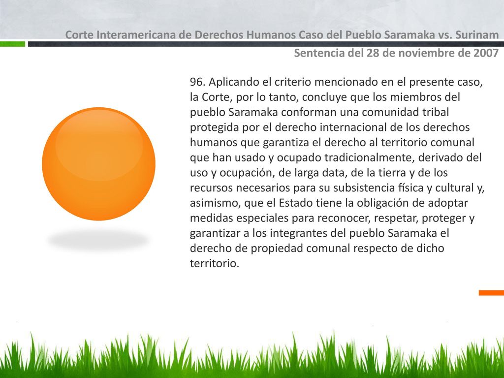 Corte Interamericana de Derechos Humanos Caso del Pueblo Saramaka vs