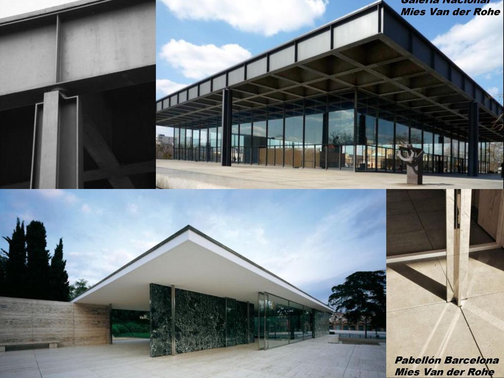 Galería Nacional Mies Van der Rohe Pabellón Barcelona Mies Van der Rohe