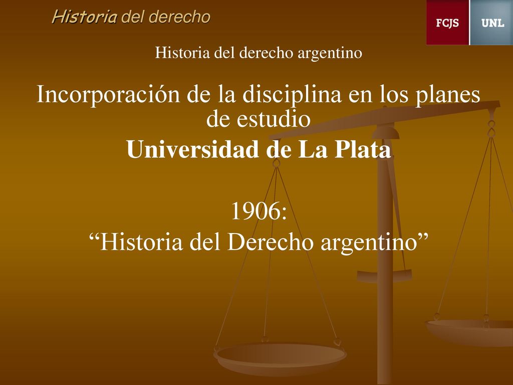 Incorporación de la disciplina en los planes de estudio