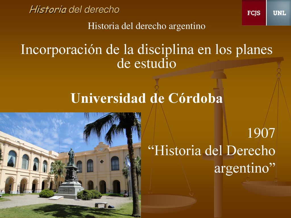 Incorporación de la disciplina en los planes de estudio
